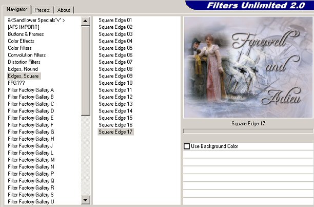 Filters Unlimited setting